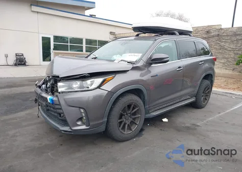 2018 Toyota Highlander Hybrid Xle z USA, uszkodzony, nr VIN 5TDJGRFH4JS044843